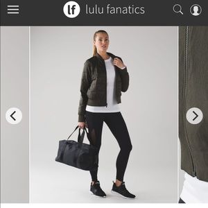 Lululemon Non-Stop Bomber (Reversible) Dark Olive